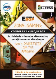 ZONA GAMING “CONSOLAS Y VIDEOJUEGOS” @ Polideportivo Emilio Amavisca (De 10:00 a 14:00 h. y de 16:00 a 20:00 h.)