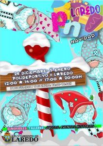 PARQUE INFANTIL DE NAVIDAD LAREDO (De 4 a 12 años) @ Polideportivo 2 - Colegio Villa del Mar (De 12:00 a 14:00 h y de 17:00 a 20:00 h.)