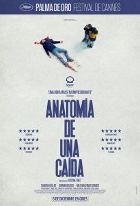 CARTELERA DE CINE: ANATOMÍA DE UNA CAÍDA @ Cine Casa de Cultura Dr. Velasco (2 sesiones: 17:00 y 20:00 h.)