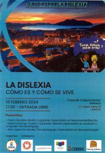 CONFERENCIA “LA DISLEXIA. CÓMO ES Y CÓMO SE VIVE” @ Salón de Actos de la Casa de Cultura Dr. Velasco