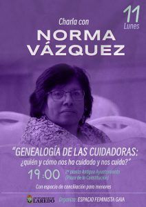CHARLA “GENEALOGÍA DE LAS CUIDADORAS: ¿QUIÉN Y CÓMO NOS HA CUIDADO Y NOS CUIDA?” @ Antiguo Ayuntamiento (2ª planta)