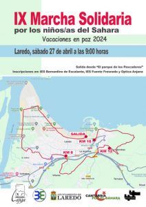 IX RUTA SOLIDARIA  POR LOS NIÑOS/AS DEL SAHARA “VACACIONES EN PAZ” @ Inicio Marcha: Parque de Los Pescadores