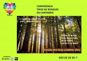 CONFERENCIA “TIPOS DE BOSQUES EN CANTABRIA” @ Salón de Actos Casa de Cultura Dr. Velasco