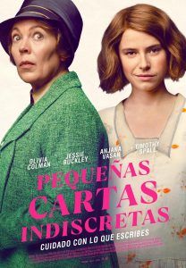 CARTELERA DE CINE: PEQUEÑAS CARTAS INDISCRETAS @ Cine Casa de Cultura Dr. Velasco ( 2 sesiones: 18:00 y 20:00 h.)