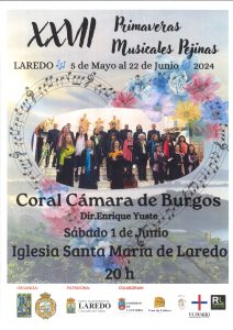 XXVII PRIMAVERAS MUSICALES PEJINAS ACTUACIÓN DE LA “CORAL CÁMARA DE BURGOS” @ Iglesia Santa María de la Asunción