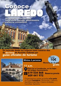 VISITA GUIADA “CONOCE LAREDO” @ Plaza de la Constitución, en los bajos del antiguo Ayuntamiento.