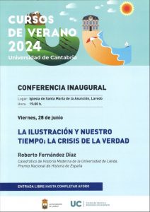 CONFERENCIA DE INAUGURACIÓN “LA ILUSTRACIÓN Y NUESTRO TIEMPO: LA CRISIS DE LA VERDAD” @ Iglesia de Santa María de Laredo