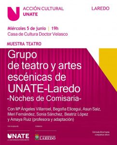GRUPO DE TEATRO Y ARTES ESCÉNICAS de UNATE PRESENTA “NOCHES DE COMISARÍA” @ Salón de Actos Casa de Cultura Dr. Velasco