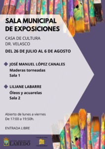 SALA MUNICIPAL DE EXPOSICIONES “MADERAS TORNEADAS” y “ÓLEOS Y ACUARELAS” @ Casa de Cultura Dr. Velasco (De 17:00 a 19:50 h.)