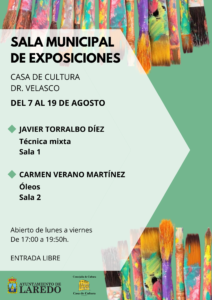 SALA MUNICIPAL DE EXPOSICIONES “TÉCNICA MIXTA” y “ÓLEOS” @ Casa de Cultura Dr. Velasco (De 17:00 a 19:50 h.)