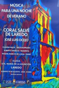 MÚSICA PARA UNA NOCHE DE VERANO “CORAL SALVÉ DE LAREDO” @ Iglesia Santa María de la Asunción