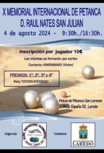 X MEMORIAL INTERNACIONAL DE PETANCA D. RAÚL NATES SAN JULIÁN @ Playa La Salvé (Horario dependiente de las mareas)