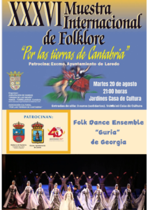MUESTRA DE FOLK DANCE ENSEMBLE “GURIA” (GEORGIA) @ Jardines de la Casa de Cultura Dr. Velasco