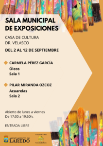  @ Sala de Exposiciones de la Casa de Cultura Dr. Velasco (De Lunes a viernes, de 17:00 a 19:50 h.)