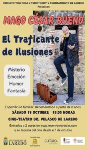 ESPECTÁCULO DE MAGIA “EL TRAFICANTE DE ILUSIONES” @ Salón de Actos Casa de Cultura Dr. Velasco