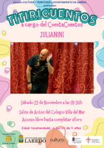TITIRICUENTOS a cargo del CuentaCuentos JULIANINI @ Salón de Actos del Colegio Villa del Mar