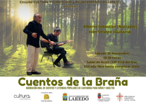 SESIÓN DE CUENTACUENTOS PARA PÚBLICO FAMILIAR “CUENTOS DE LA BRAÑA" @ Salón de Actos del Colegio Villa del Mar