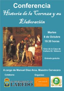 CHARLA “HISTORIA DE LA CERVEZA Y SU ELABORACIÓN” @ Salón de Actos de la Casa de Cultura Dr. Velasco