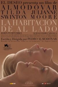 CARTELERA DE CINE: LA HABITACIÓN DE AL LADO @ Cine Casa de Cultura Dr. Velasco (2 sesiones: 17:30 y 20:00 h.)