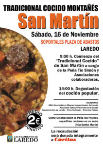 TRADICIONAL COCIDO MONTAÑÉS “SAN MARTÍN” @ Soportales de la Plaza de Abastos