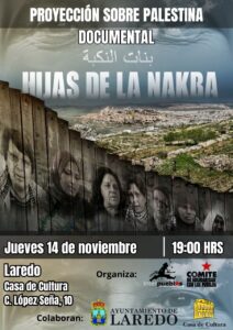 PROYECCIÓN DE “HIJAS DE LA NAKBA” – DOCUMENTAL SOBRE PALESTINA @ Cine-Teatro de la Casa de Cultura Dr. Velasco