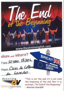 TEATRO EN INGLÉS “THE END OF THE BEGINNING“ @ Casa de Cultura Dr. Velasco