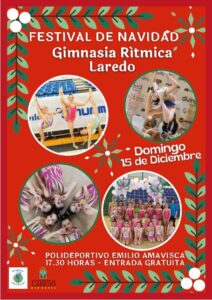 FESTIVAL DE NAVIDAD DE GIMNASIA RÍTMICA DE LAREDO @ Polideportivo Emilio Amavisca