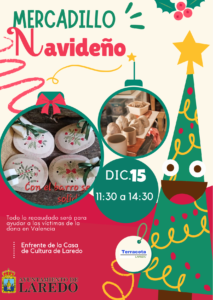 MERCADILLO SOLIDARIO NAVIDEÑO DE LA ASOCIACIÓN TERRACOTA @ Exteriores de la Casa de Cultura Dr. Velasco