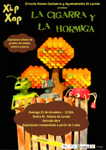 TEATRO INFANTIL “LA CIGARRA Y LA HORMIGA” @ Salón de Actos de la Casa de Cultura Dr. Velasco