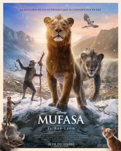 CARTELERA DE CINE: MUFASA: EL REY LEÓN @ Cine Casa de Cultura Dr. Velasco (2 sesiones: 17:00 y 20:30 h.)