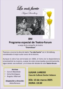 TEATRO “LA MAS FUERTE” @ Cine-teatro Casa de Cultura Dr. Velasco