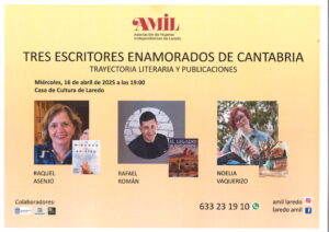 TRES ESCRITORES ENAMORADOS DE CANTABRIA @ Salón de Actos de la Casa de Cultura Dr. Velasco