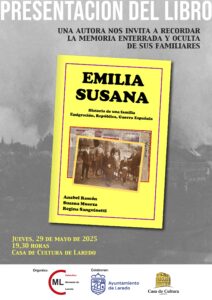 Presentación del libro “EMILIA SUSANA. HISTORIA DE UNA FAMILIA. EMIGRACIÓN. REPÚBLICA. GUERRA ESPAÑOLA” @ Salón de Actos Casa de Cultura Dr. Velasco