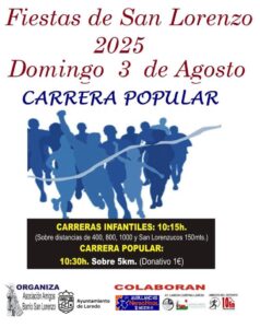 FIESTAS DE SAN LORENZO “CARRERA POPULAR DE SAN LORENZO” @ Barrio de San Lorenzo (Av. de España, s/n)