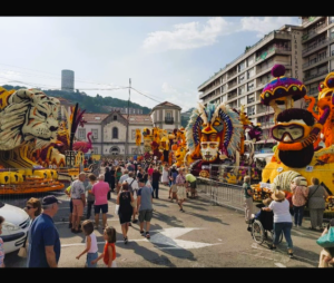EXPOSICIÓN DE CARROZAS PARTICIPANTES EN LA “BATALLA DE FLORES" @ Parking detrás del Juzgado (Tras la finalización del desfile)