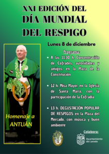 XXI EDICIÓN DEL DÍA MUNDIAL DEL RESPIGO “DEGUSTACIÓN POPULAR” @ Plaza de Abastos (C/ Menéndez Pelayo)