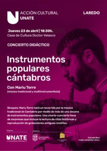 CONCIERTO DIDÁCTICO “INSTRUMENTOS POPULARES CÁNTABROS” @ Salón de Actos de la Casa de Cultura