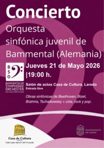 CONCIERTO DE LA ORQUESTA SINFÓNICA JUVENIL DE BAMMENTAL (ALEMANIA) @ Salón de Actos de la Casa de Cultura Dr. Velasco