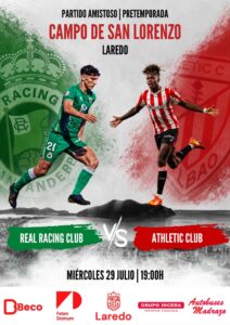 PARTIDO AMISTOSO PRETEMPORADA “REAL RACING CLUB – ATHLETIC CLUB” @ Campo de San Lorenzo de Laredo