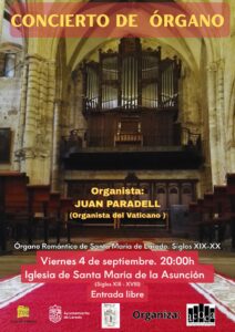 CONCIERTO DE ÓRGANO @ Iglesia de Santa María de la Asunción