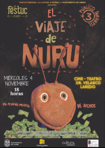 TEATRO INFANTIL “EL VIAJE DE NURU” por la compañía FESTUC TEATRE @ Cine-Teatro de la Casa de Cultura Dr. Velasco